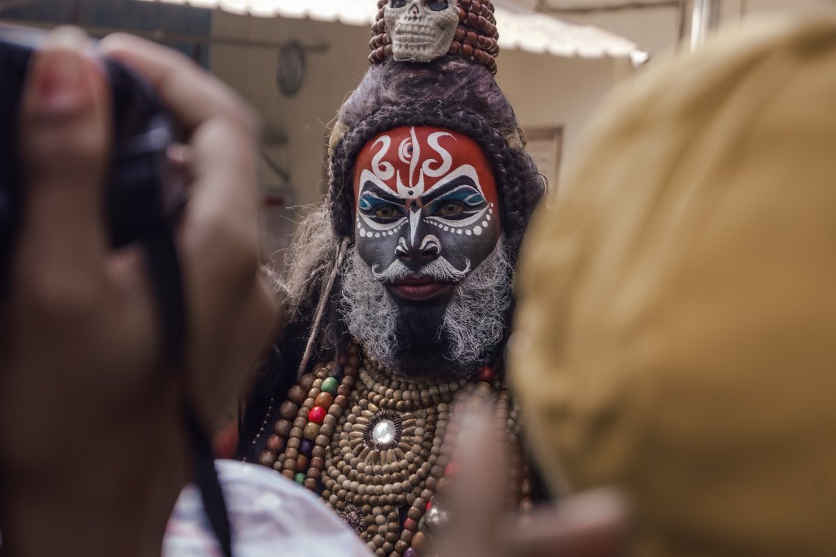 PriyadharshanS's tweet photo. Portraits from Masan ki Holi 
#Varanasi https://t.co/Isetq0671H