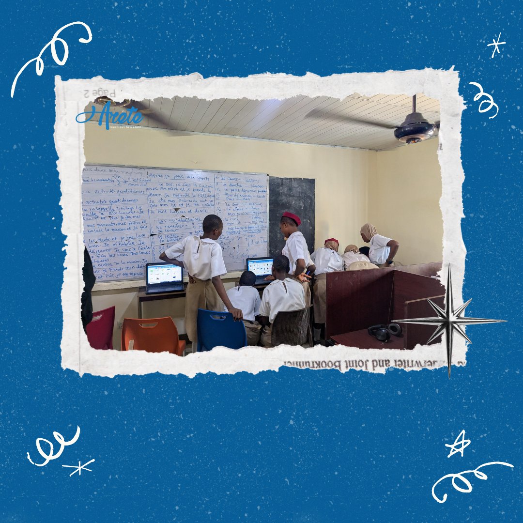 official_arete's tweet photo. Throwback to an amazing outreach at Wesley Girls Senior Secondary School 💻✨  
We introduced young minds to the magic of tech, and they LOVED it!  
Swipe to see the joy, the focus, the future.  
#TechForGood #AreteAfrica #GirlsInSTEM https://t.co/zxSrLXPDRs
