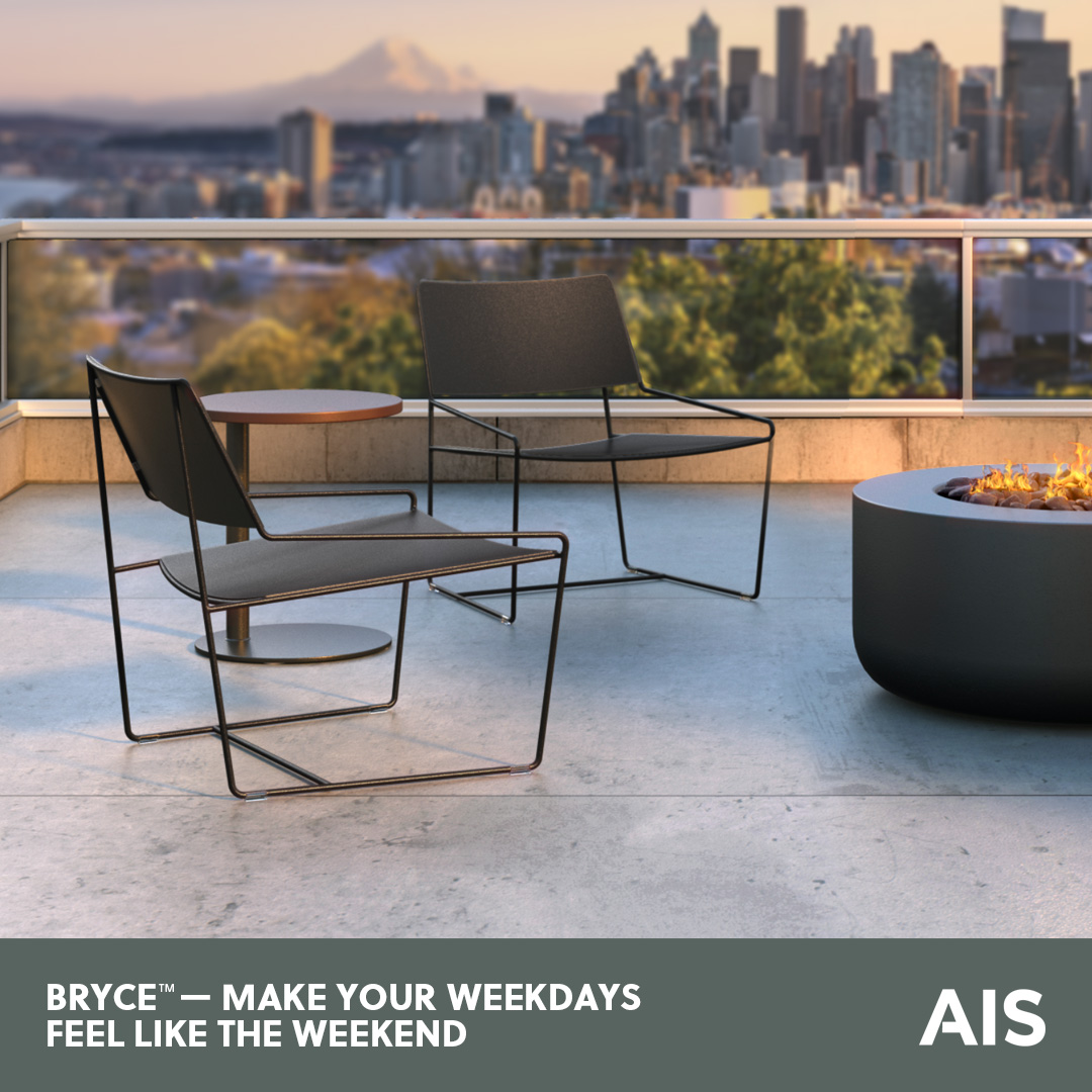 With Bryce Outdoor, you can combine work with leisure. Designed for comfort &amp; crafted with weather-resistant materials, the lounge &amp; ottoman are the perfect pair for outdoor work.

Bryce Outdoor: ais-inc.com/files/OC_Bryce…

Work anywhere.

#AISFurniture #OfficeFurniture #Outdoor