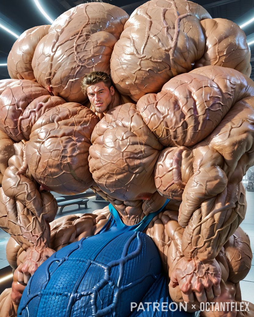 All that enormous muscle growth can be really exhausting. He’ll soon get used to all that extra weight on his back and that gigantic package pulling him forwards.