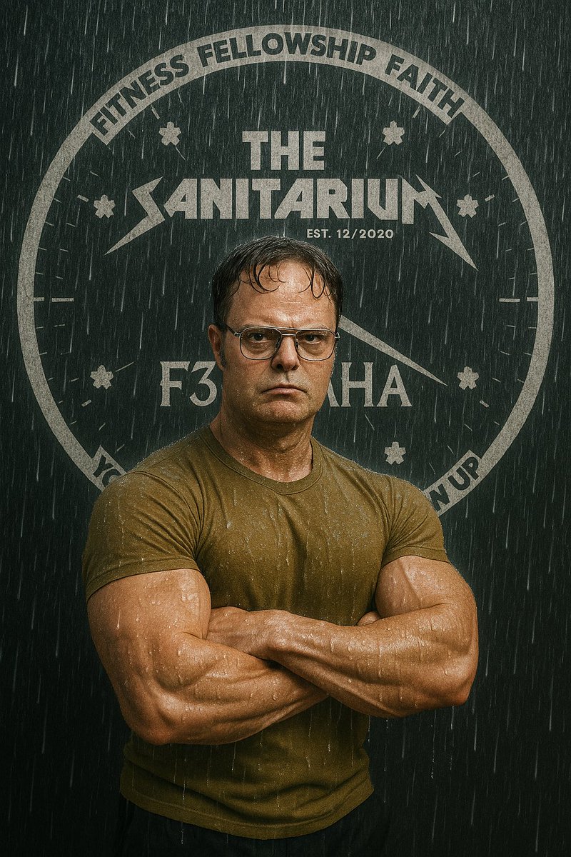 There’s a decent chance of rain 🌧️ tomorrow so Boss Hogg is sleeping in, but the rest of you <a href="/F3Omaha/">F3Omaha</a> 🔨’s are invited to <a href="/F3Sanitarium/">F3TheSanitarium</a> for a good time. We will be on the move. 
<a href="/F3SarpySwagger/">F3SarpySwagger</a> 

500 pre🏃‍♂️
530 🥊⬇️
615 world famous on-site ☕️