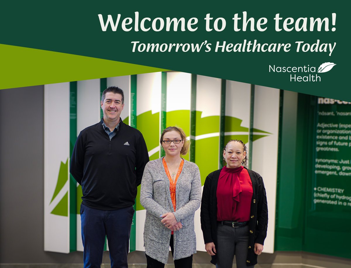We are excited to welcome another group of outstanding new employees to Nascentia Health! Help us welcome them to our growing family!