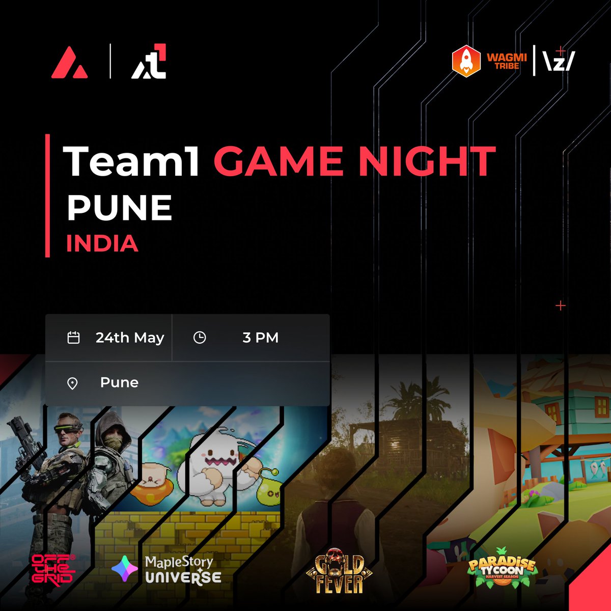 Krishna (@cryptoprofesso9) on Twitter photo Pune fam, we are levelling up ๐ฎโก
<a href="/AvaxTeam1/">Avalanche Team1</a> Game Night is back this Saturday and this time, we have got new games, fun contests & real rewards!
If you thought last time was fun... just wait.
W/ legends <a href="/Wagmi_Tribe/">WAGMI TRIBE</a> & <a href="/ZoxPNQ/">Zo Pune \z/ ๐ฎ๐ณ</a> ๐ฅ
Spots are limited: lu.ma/2fqr84d4 Pune fam, we are levelling up ๐ฎโก
<a href="/AvaxTeam1/">Avalanche Team1</a> Game Night is back this Saturday and this time, we have got new games, fun contests & real rewards!
If you thought last time was fun... just wait.
W/ legends <a href="/Wagmi_Tribe/">WAGMI TRIBE</a> & <a href="/ZoxPNQ/">Zo Pune \z/ ๐ฎ๐ณ</a> ๐ฅ
Spots are limited: lu.ma/2fqr84d4