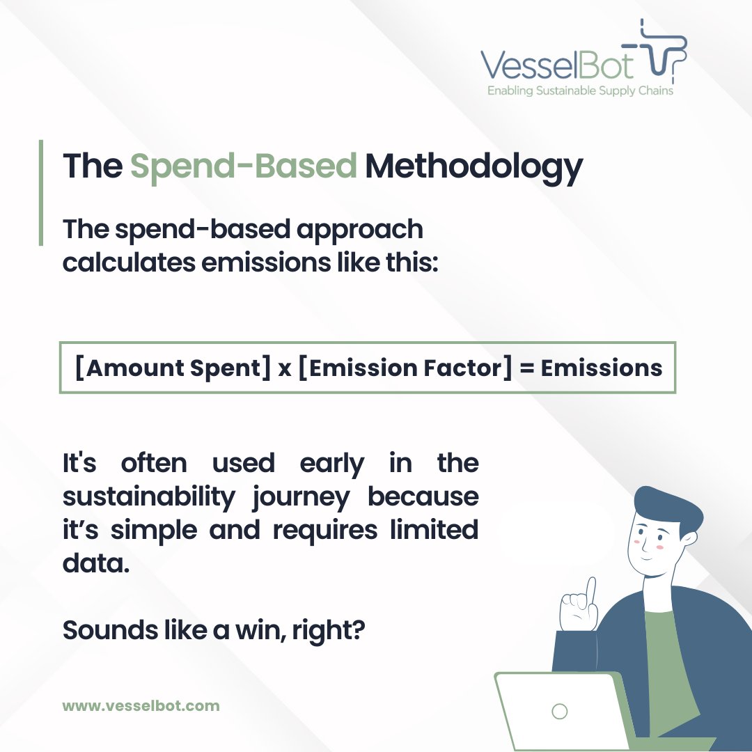VesselBot's tweet photo. How to *not* calculate your #Scope3emissions – Part 1: Spend Based Methodology

Overestimating emissions can lead to misallocated resources, misguided strategies, and missed opportunities for real impact.
#spendbased #vesselbot #primarydata #emissionmethodology https://t.co/VBjPauLC01
