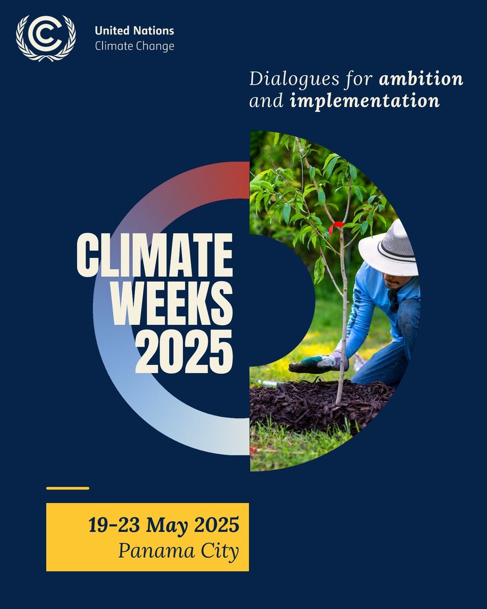 UNDPClimate's tweet image. #ClimateWeek2025 begins today in Panama 🌎
With the Paris Agreement rulebook largely in place, we are entering the era of implementation.
Climate Weeks are vital to turning global promises into real-world action.
👉 Learn more: unfccc.int/news/climate-w…
@UNFCCC | #COP30