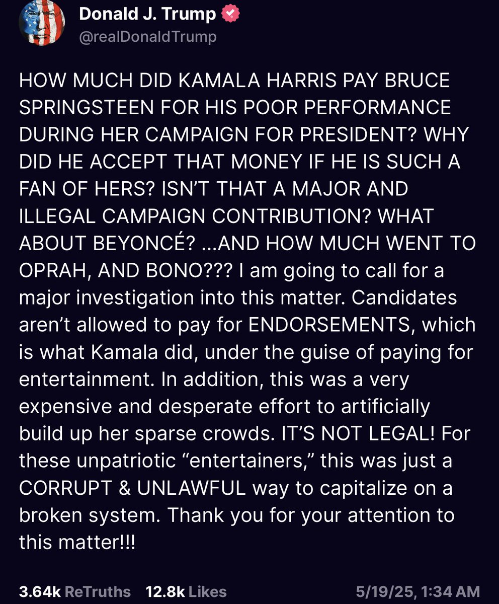 Hey, Law and order <a href="/GOP/">GOP</a> ! Why is <a href="/POTUS/">President Donald J. Trump</a> still in office? Why are you allowing him to threaten citizens who don't like him? This is the very thing you projected Joe doing. You all are nothing but dictator boot lickers.