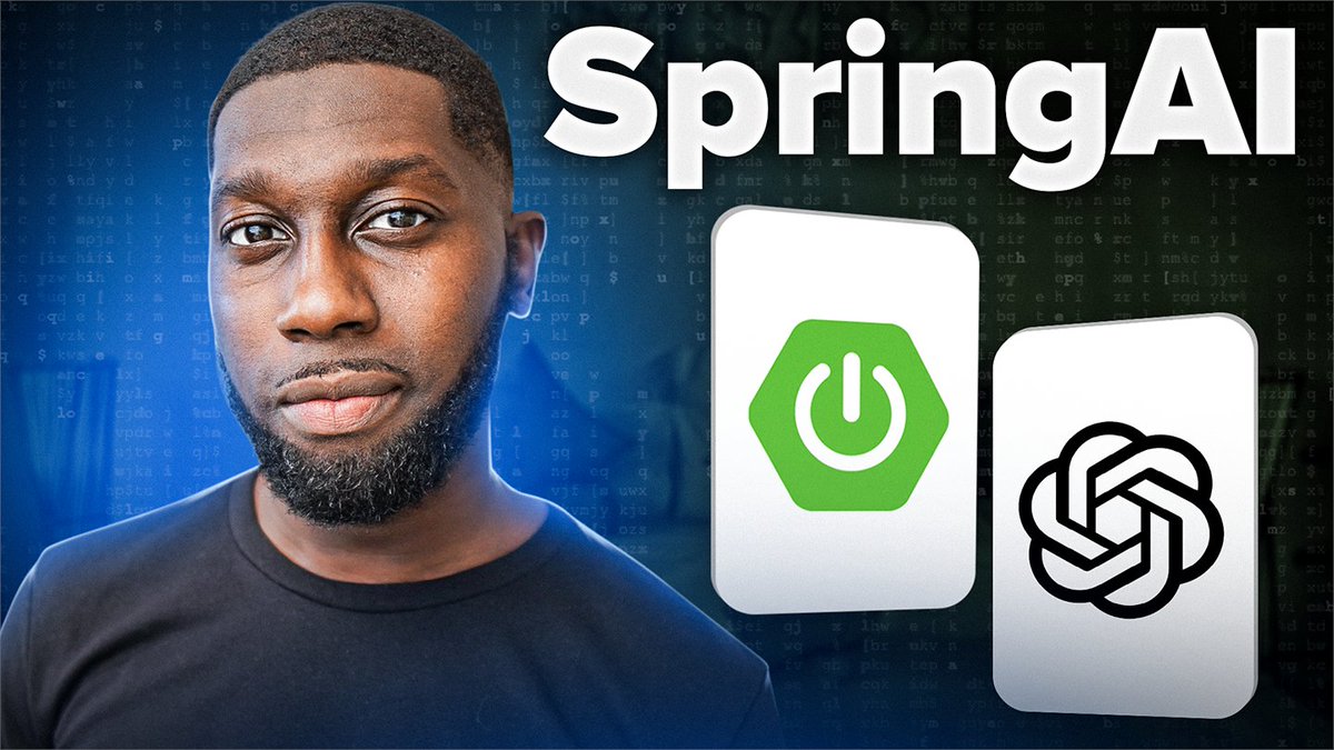 🚀 New Video: How to Build APIs Using Spring AI, ChatGPT, and OpenAI - youtu.be/wExWF6VtN2E

AI is reshaping the future of software — and now you can bring that power into your Java applications. In this video, I walk you through how to integrate ChatGPT with Spring Boot using