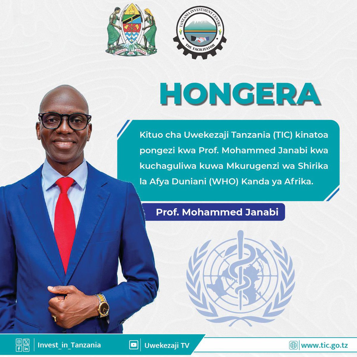 Pongezi kwa Prof. Mohammed Janabi