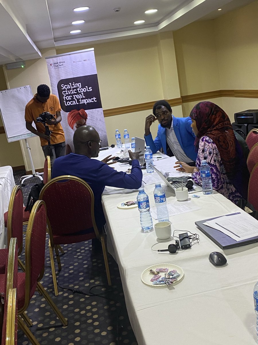 jogbosky's tweet photo. #Hack4Democracy #kickoff   ⁦@CivicHive⁩ #WACCIVICTECH2025 - From Ideas to Action :Scaling Solutions, Policy Roundtables and network building ⁦@BudgITng⁩ ⁦@NEDemocracy⁩ https://t.co/lgLrvEiRSt