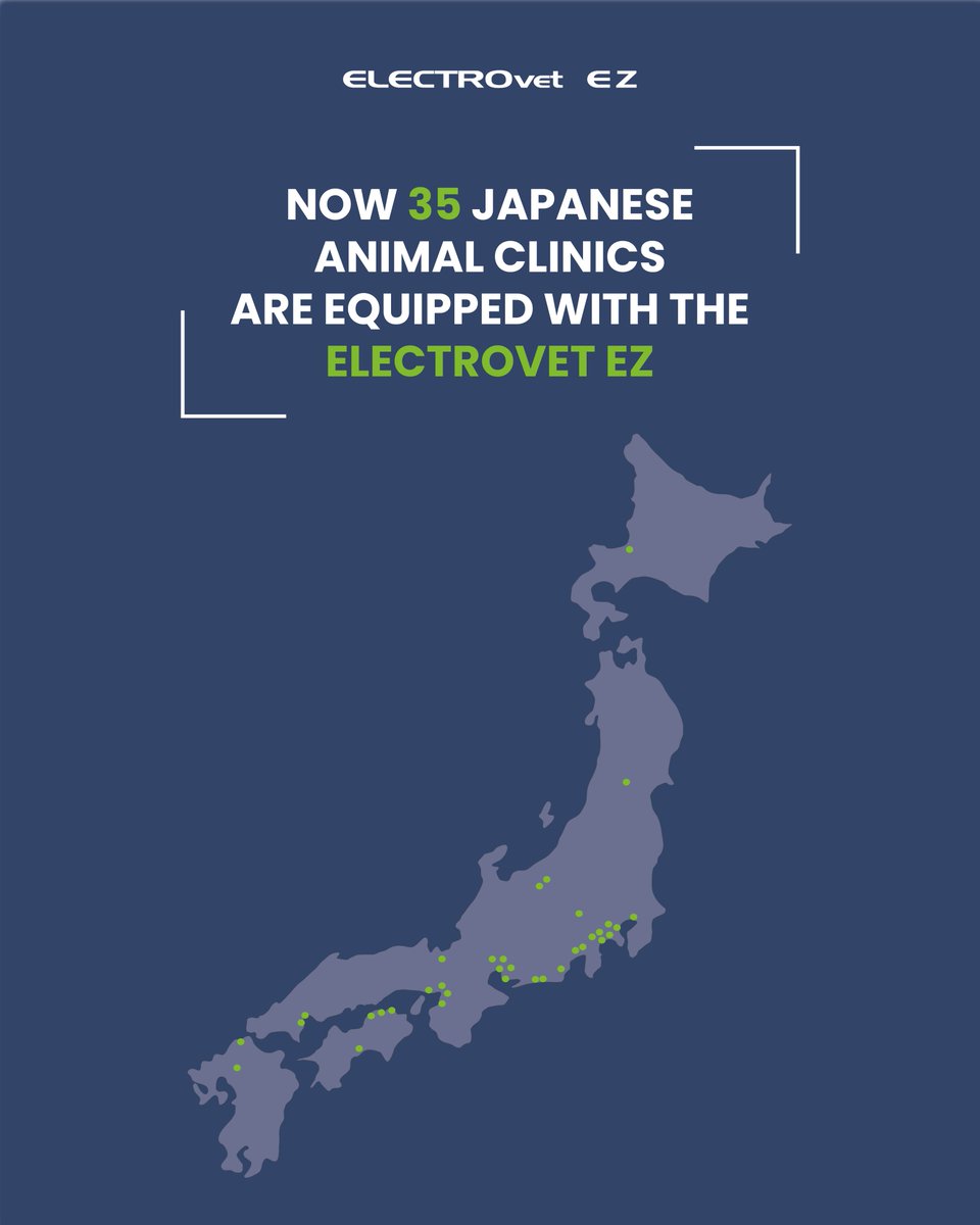 leroybiotech's tweet photo. 🗾We're excited to announce to you that 35 Japanese animal clinics are now equipped with the ELECTROvet EZ !
Thank you to our trusted partners for choosing our electrochemotherapy devices.
We’re proud to support veterinarians all around the globe!
#leroybiotech #animalclinic #ECT https://t.co/iCLtM89uLH