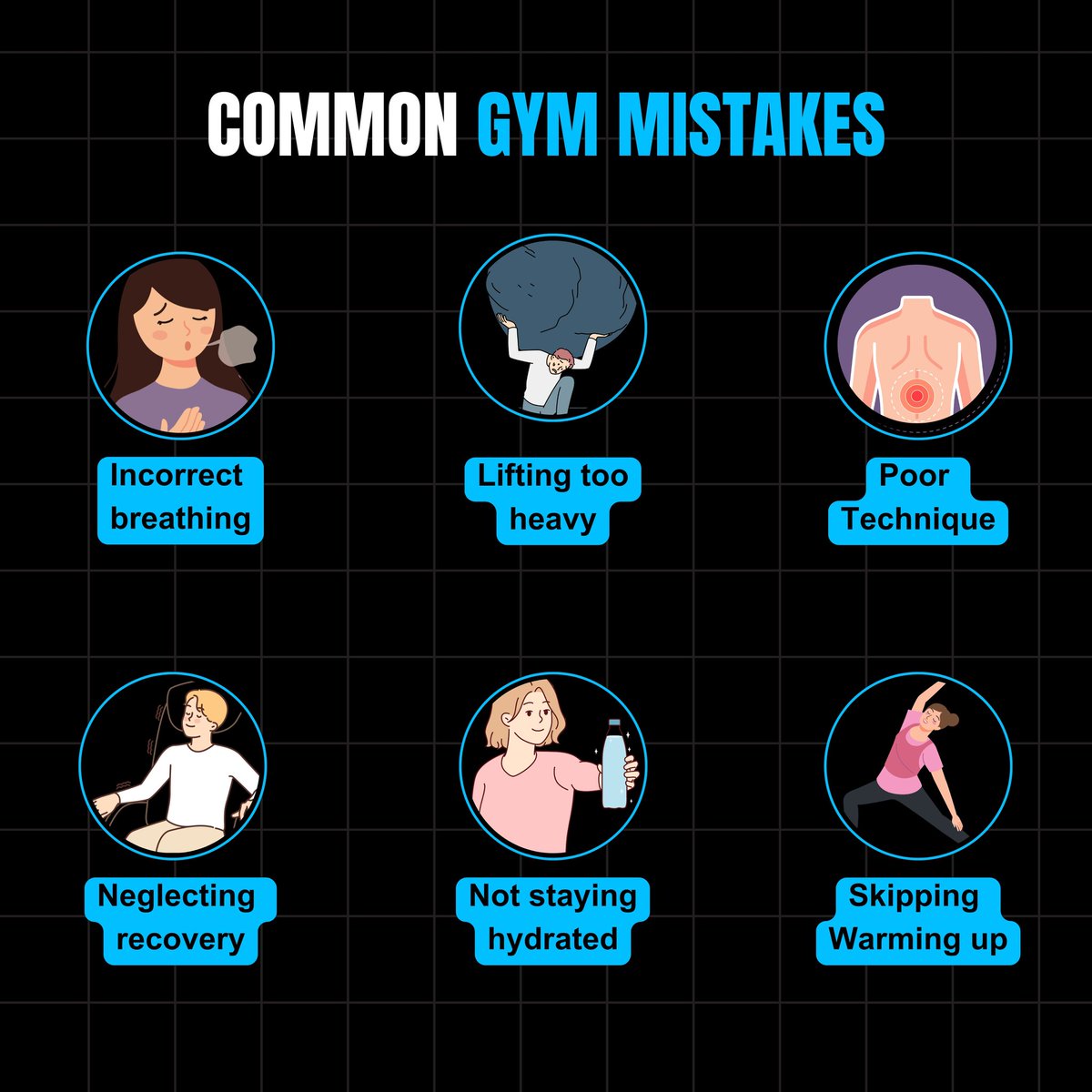 fitx365official's tweet image. Ditch These Gym Mistakes!
Train smarter, not harder. Avoid these common gym pitfalls for better results:

#gymguide #gymmood #gymtips #fitnessadvice #gymadvice #gymhelp