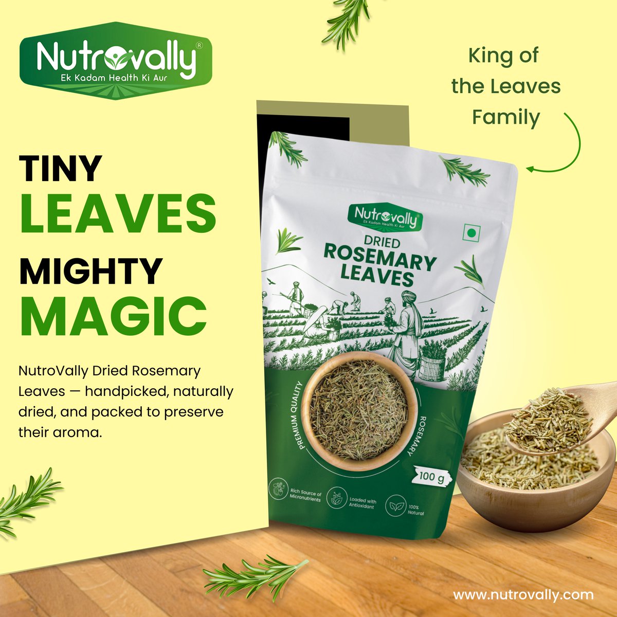 NutroVally's tweet photo. Rosemary The herb your soul didn’t know it needed 📷📷 #nutrovally

📷Order now on our website: @NutroVally 
📷Also available on: @Flipkart @amazonIN @Meesho_Official @letsblinkit 
#nutrovally #RosemaryLove #HerbalWellness #healingherbs #RosemaryVibes #RosemaryLeaves https://t.co/i9NtxowVN6