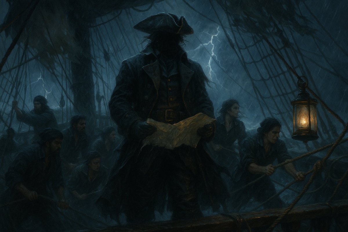 DarielVortex's tweet image. They say women were born to sew and men to fight… nonsense from the shore. I have seen women steer through storms with iron resolve, and men hold steady when the world breaks in two. The soul is not stitched into skirts or trousers, but into the courage with which one faces the…