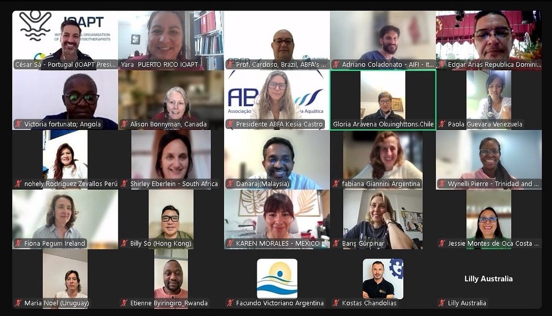 IOAPT_AquaticPT's tweet photo. 🌊 The 4th IOAPT General Meeting took place on May 16, 2025! An amazing gathering of 28 countries united by a shared passion for aquatic physiotherapy 💦🌍
“Alone we go faster, together we go further.”
#aquaticphysiotherapy #IOAPT @WorldPhysio1951 https://t.co/7BpScyVK7X