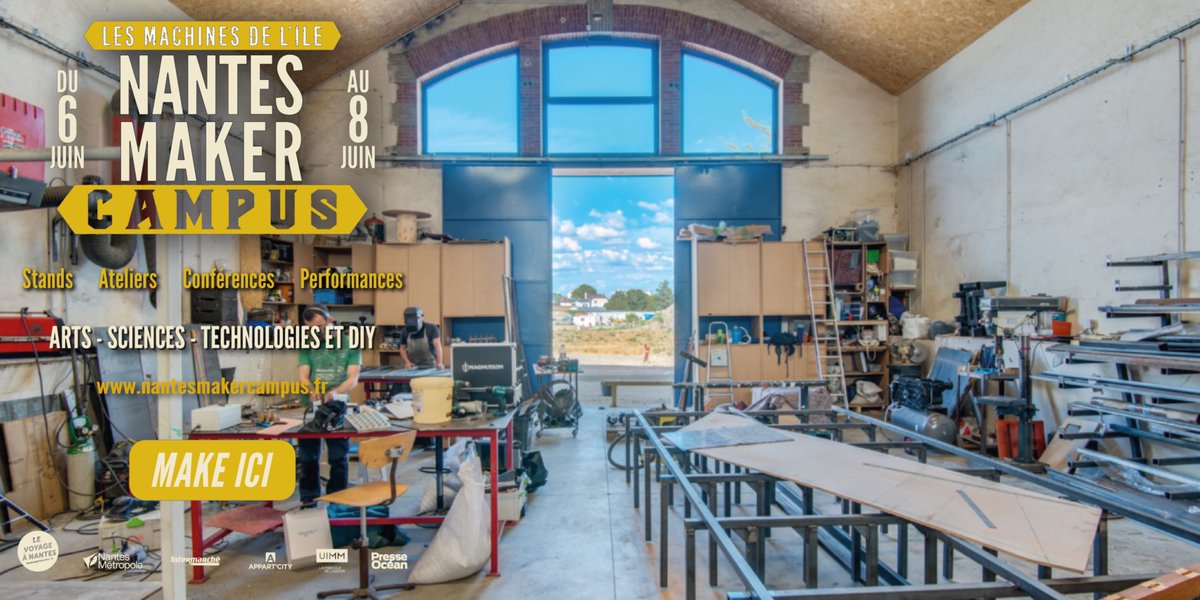 Makemefamily's tweet photo. 🚀 Nantes Maker Campus 2025 // J-18 🎉
👉 Découvrez la programmation !
🏗️ À ne pas manquer : l’univers collaboratif d'ICI Nantes, un atelier partagé de 1 600 m² au cœur de Nantes.
➡️ Infos et billetterie : https://t.co/3c4d7bLEkO
#NantesMakerCampus #MakeICI #ICINantes #NMC25 https://t.co/3D4MvnOedA