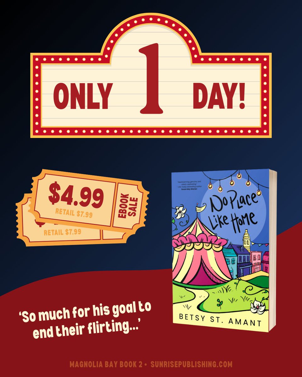 NO PLACE LIKE HOME by @BetsyStAmant his the shelves TOMORROW!

You can also preorder the ebook for $4.99 (retail $7.99) or the paperback for $16.99 😃

Preorder on Amazon 👉️ amazon.com/dp/B0DDSZY9SG