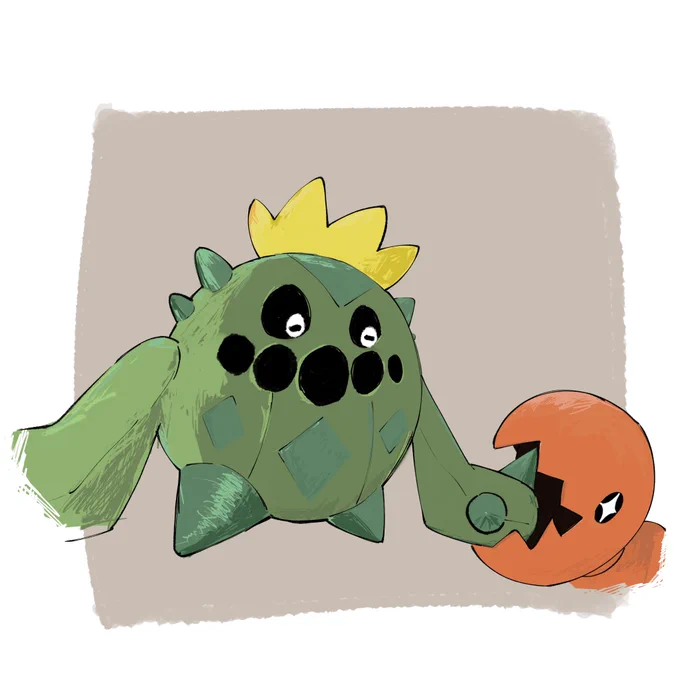 サボネア #ポケモン版深夜の真剣お絵描き60分一本勝負 