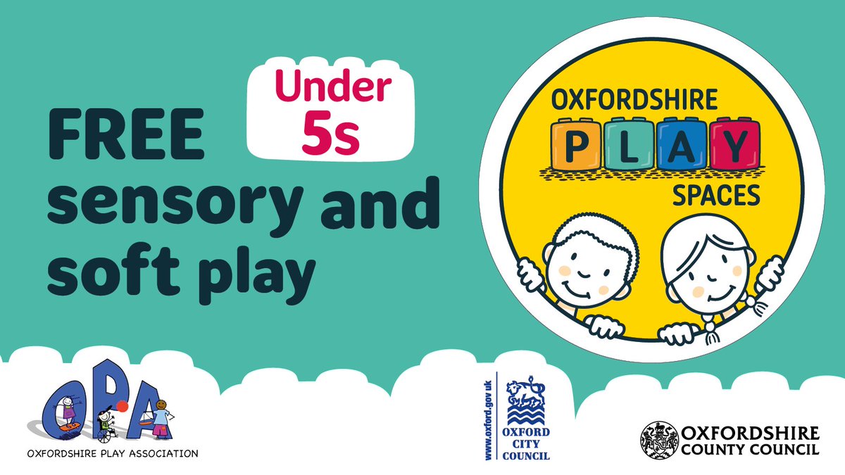 Join us for exciting pop-up play areas in Oxford! 
For ages 0-5, you'll find sensory play, educational activities, and more. All events are free to attend. No need to book, just turn up and enjoy!

More info, visit oxfordshire.gov.uk/events?event_c…