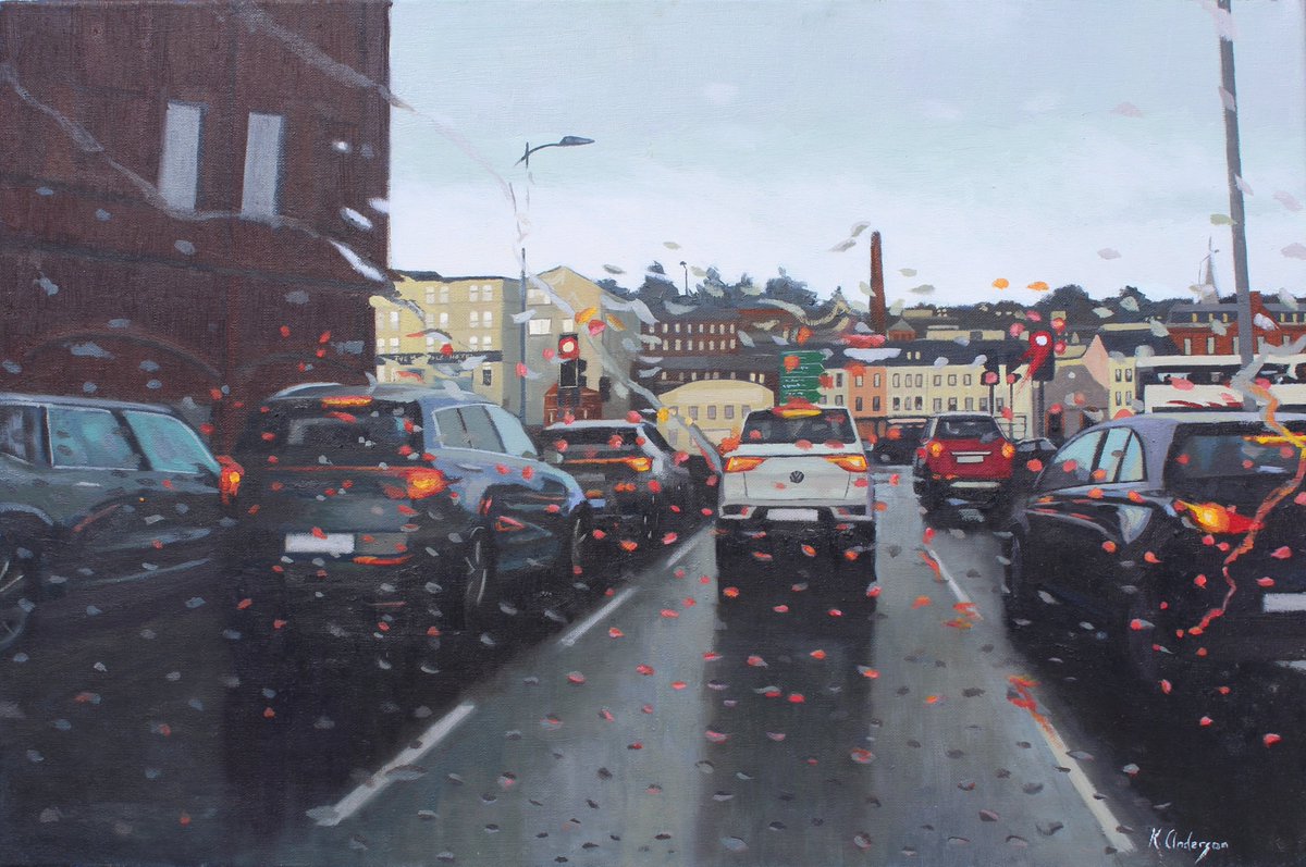 My newest Cork City painting. Parnell Place at the corner of Merchants Quay.
Oil on canvas.