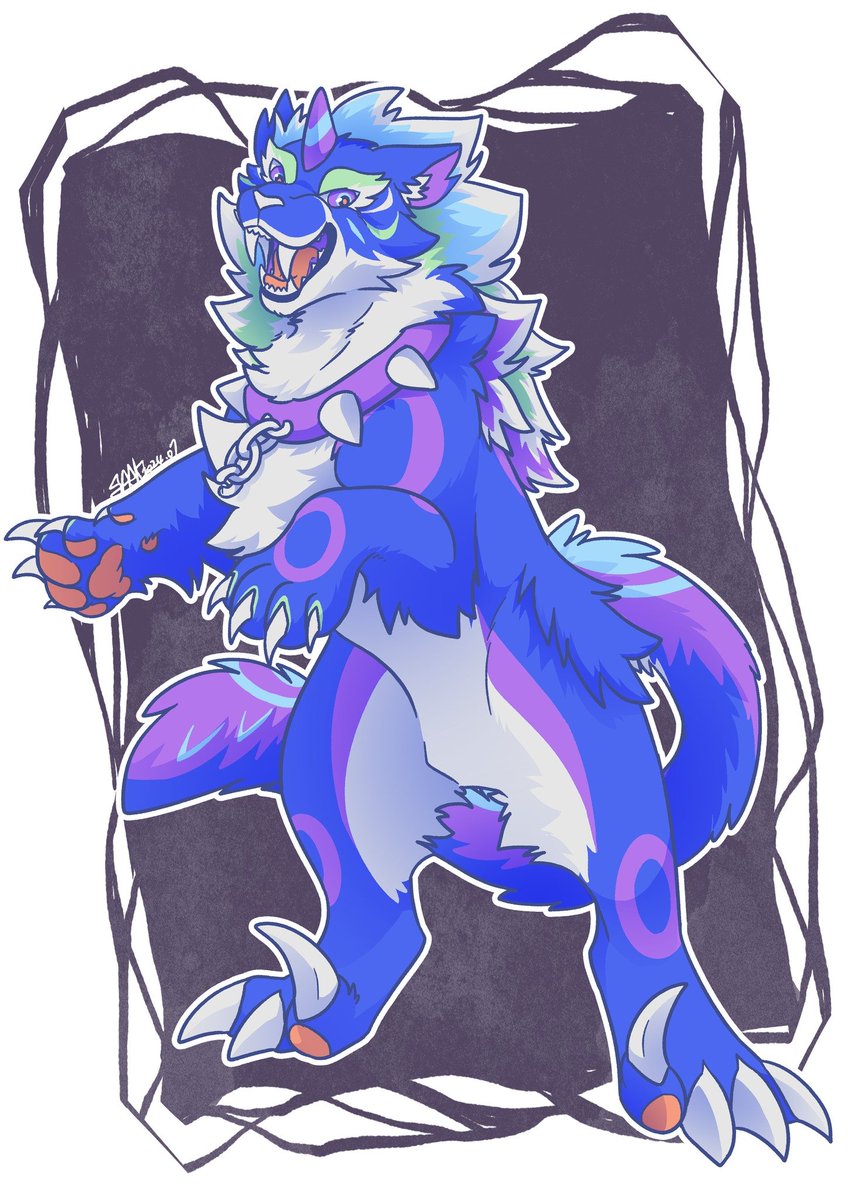 #arthight2024 #artfight2024stardust
友軍攻擊！
是超帥超酷的錿貐獅！

一直很想要嘗試畫畫看這個種族，趁著Artfight滿足私心了😋💕

時間不知不覺也快七月了
究竟能不能在下一屆開始前，把去年的成品都分享完ㄋ(#

Attack on <a href="/icecyclone20149/">冰颶 Icecyclone-comms OPEN</a>