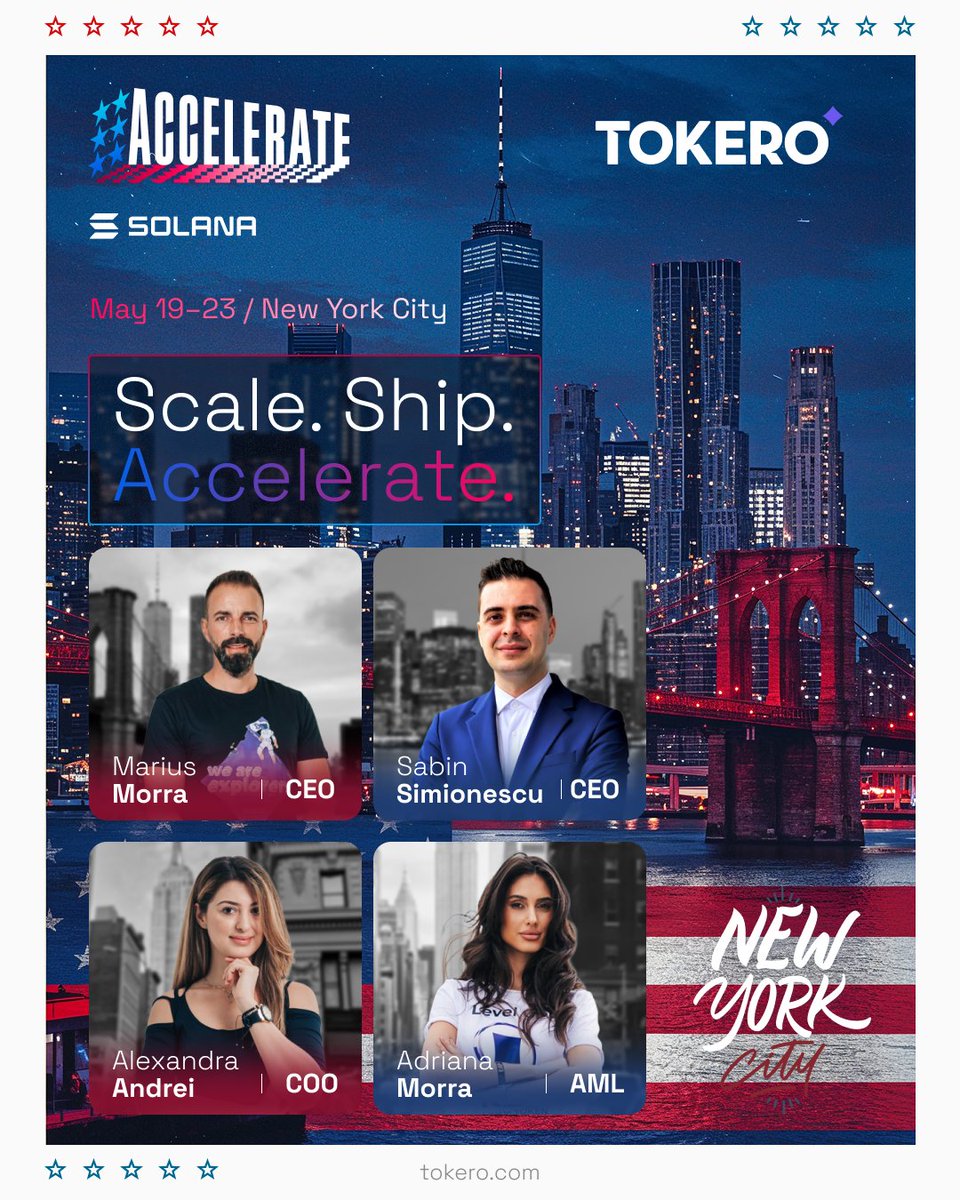 TOKERO Crypto Exchange (@tokeroexchange) on Twitter photo 📍 New York City, here we come!
The TOKERO crew is thrilled to be part of <a href="/SolanaConf/">Solana Accelerate 🇺🇸 NYC May 19-23</a> Accelerate 2025—the ultimate blockchain convergence May 19–23 at Pier 36.
Whether you’re coding in “Scale or Die,” exploring the “Ship or Die” showcase, or joining one of NYC’s legendary side 📍 New York City, here we come!
The TOKERO crew is thrilled to be part of <a href="/SolanaConf/">Solana Accelerate 🇺🇸 NYC May 19-23</a> Accelerate 2025—the ultimate blockchain convergence May 19–23 at Pier 36.
Whether you’re coding in “Scale or Die,” exploring the “Ship or Die” showcase, or joining one of NYC’s legendary side