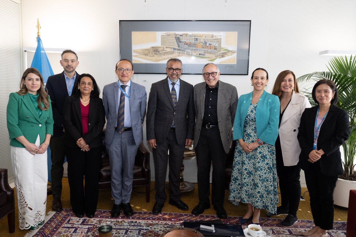 Tedros Adhanom Ghebreyesus (@drtedros) on Twitter photo Muchas gracias, Health Secretary David Kershenobich Stalnikowitz for joining us at the #WHA78. <a href="/WHO/">World Health Organization (WHO)</a> looks forward to advancing our collaboration with #Mexico to tackle diabetes, obesity and scale up primary health care for early detection of noncommunicable diseases.
I thanked Muchas gracias, Health Secretary David Kershenobich Stalnikowitz for joining us at the #WHA78. <a href="/WHO/">World Health Organization (WHO)</a> looks forward to advancing our collaboration with #Mexico to tackle diabetes, obesity and scale up primary health care for early detection of noncommunicable diseases.
I thanked