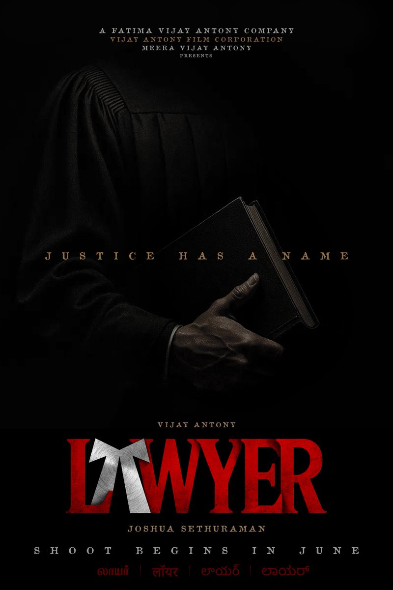 cinemaarattai's tweet photo. விஜய் ஆண்டனி நடிக்கும் 26 வது படத்திற்கு " லாயர்" என்று தலைப்பு வைக்கப்பட்டுள்ளது.
#VA26 #vijayantony #Lawer #LawerMovie https://t.co/NNB2Vn07Qx
