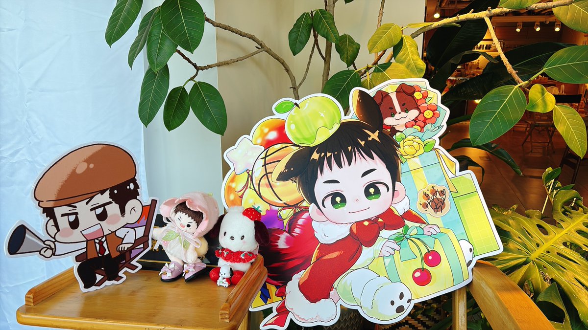 感谢 <a href="/Orudose/">올도</a> 老师为活动绘制的天文学家与摄影师三井😊  <a href="/rice_jabgog/">잡곡밥</a> 老师为活动绘制的帕恰咪酱生日庆典☺️
摄影师在走廊尽头，随时准备拍摄在前方娃屋区域「拍摄咪酱」的来宾们💞💞💞
 #无限未来·三井寿生日cafe