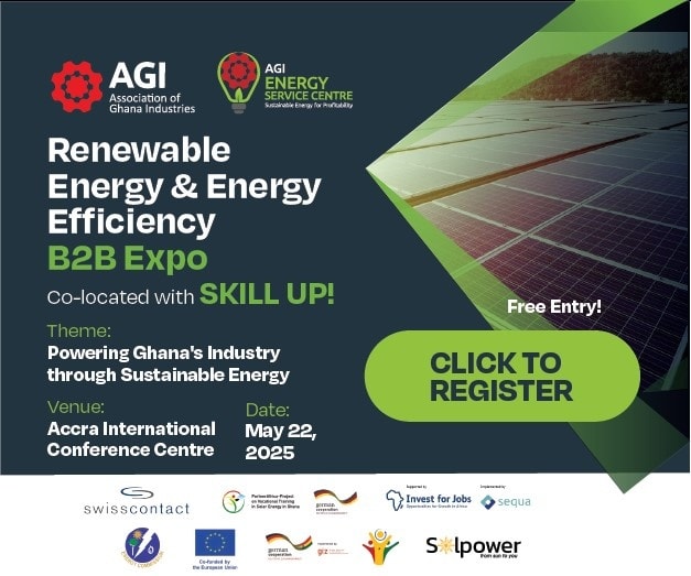 agiaccra_'s tweet photo. The future is green! Join the Renewable Energy and Energy Efficiency B2B Expo on May 22, 2025, at the Accra International Conference Center where ideas spark and change happens!

 #GoGreenNow https://t.co/LCKMQ0QgR8