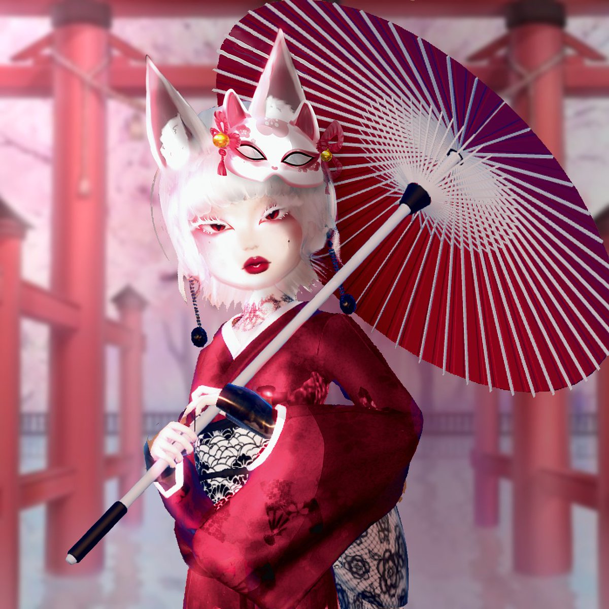 Feizaya_'s tweet photo. A wandering kitsune 🦊 ⛩️⁠✿

#dresstoimpress https://t.co/A9qOWszpP0