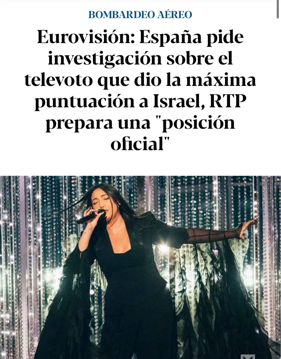 luismesacabello's tweet photo. La RTP de Portugal prepara también una posición oficial ante la participación de Israel en #Eurovision. 

🔗 https://t.co/ZUIF6sfP23 https://t.co/DJJuo7fcDA