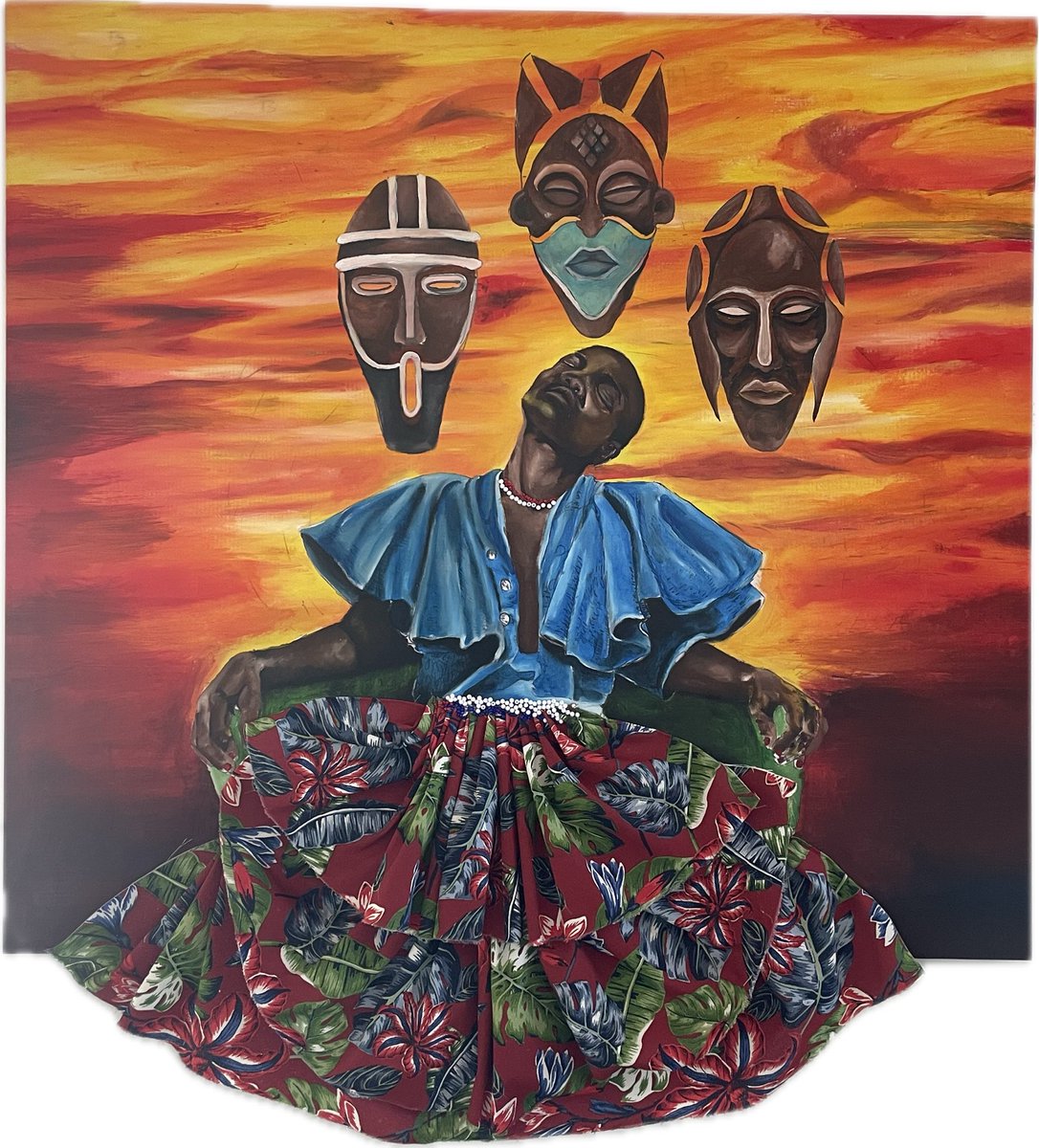 Artist: Nathi Mbatha 
Title: Ukushona kweLanga leNtwasahlobo
Medium: Mixed media 
size: 130 x 120cm
Available 

Solo #mbatha 
On Show #aa_gallerie 
Curated #the_kgole_collection 

#giggskgole #kgole #art