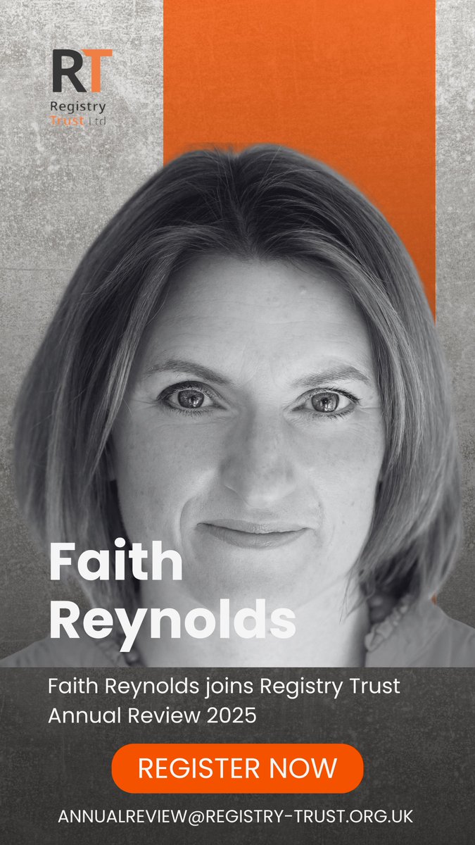 We’re excited to welcome Faith Reynolds as a workshop facilitator at the #RegistryTrust40 Annual Review on 19 June at Charterhouse, London! 

Faith brings deep expertise in consumer advocacy, open banking &amp; financial inclusion. 

Book: annualreview@registry-trust.org.uk