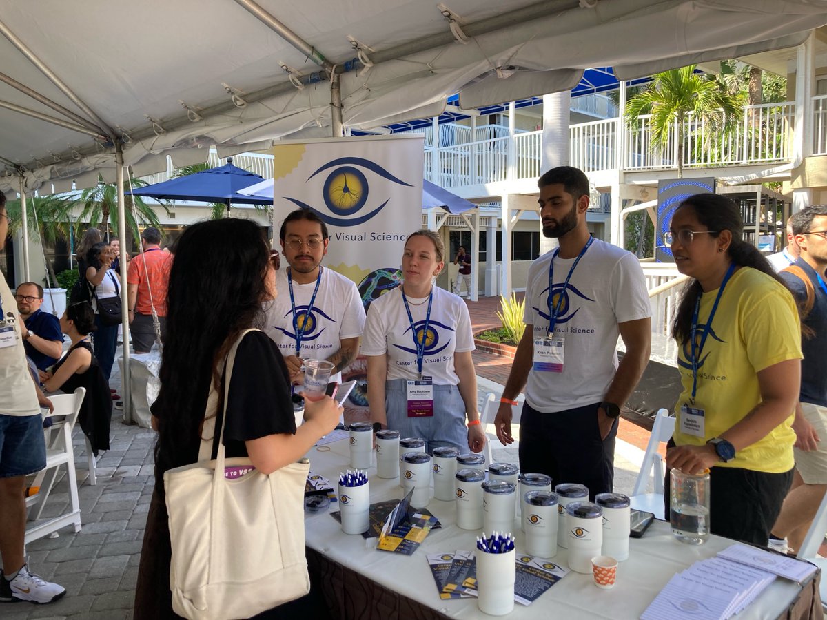 MarcosLab_UR (@marcoslabur) on Twitter photo <a href="/CvsUor/">CVSUoR</a> members in training & faculty engaged with #VSS2025 attendees in #CenterforVisualScience sponsored coffee breaks: #VisionScience research,programs, industrial Associates, Symposium & more <a href="/UofR/">University of Rochester</a> <a href="/RochesterOptics/">Institute of Optics</a> <a href="/URNeuroscience/">Del Monte Institute for Neuroscience</a> <a href="/UofRBME/">University of Rochester - Biomedical Engineering</a> <a href="/UoR_BrainCogSci/">RochesterBrainCogSci</a> <a href="/URochester_SMD/">URochester SMD</a> <a href="/CvsUor/">CVSUoR</a> members in training & faculty engaged with #VSS2025 attendees in #CenterforVisualScience sponsored coffee breaks: #VisionScience research,programs, industrial Associates, Symposium & more <a href="/UofR/">University of Rochester</a> <a href="/RochesterOptics/">Institute of Optics</a> <a href="/URNeuroscience/">Del Monte Institute for Neuroscience</a> <a href="/UofRBME/">University of Rochester - Biomedical Engineering</a> <a href="/UoR_BrainCogSci/">RochesterBrainCogSci</a> <a href="/URochester_SMD/">URochester SMD</a>