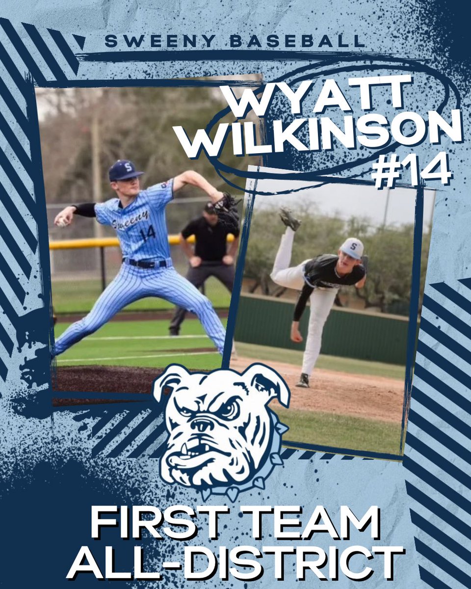 Congratulations Wilk! Psycho on the mound = 1st Teamer in district. #Nightmare #Dawg #GATA
