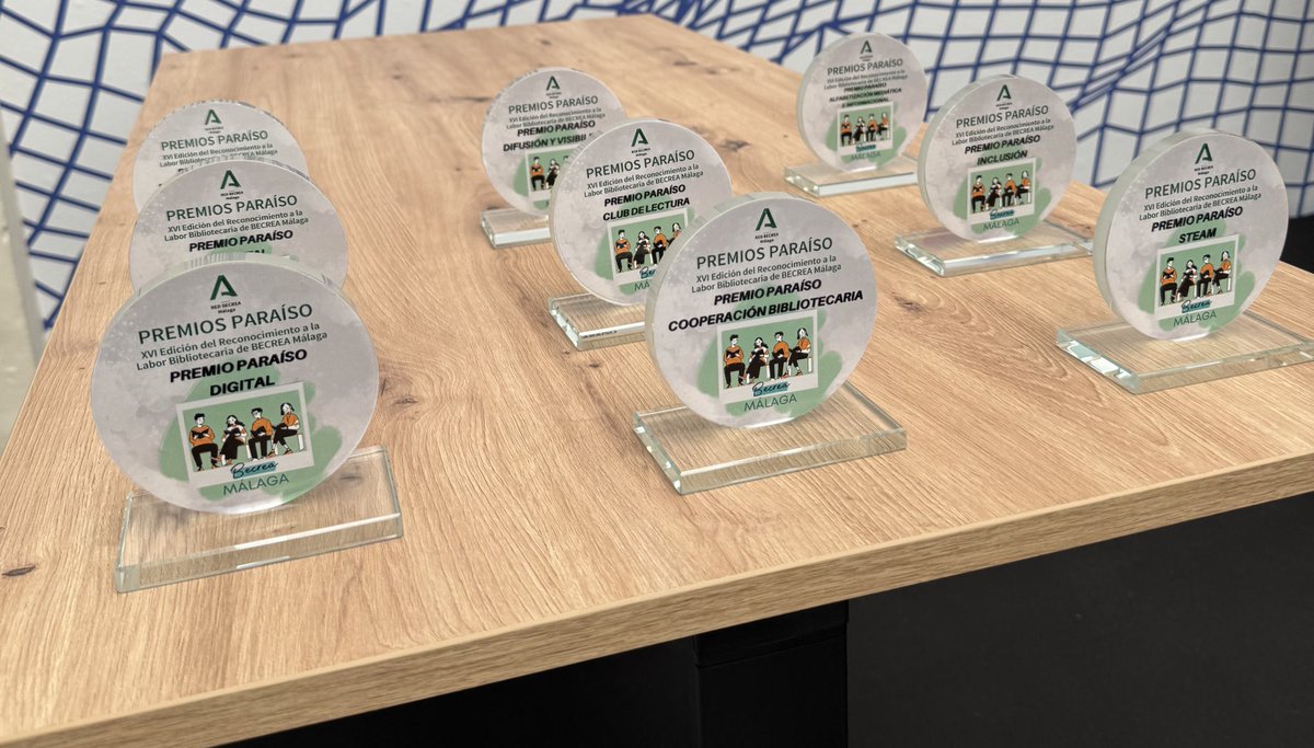 ¡Mañana es el día!
Entrega de los  #XVIPremiosParaíso de #BECREAMalaga. 
Los centros premiados en las nueve categorías, recibirán su galardón en  <a href="/PoloDigitalMLG/">Polo Nacional de Contenidos Digitales</a>