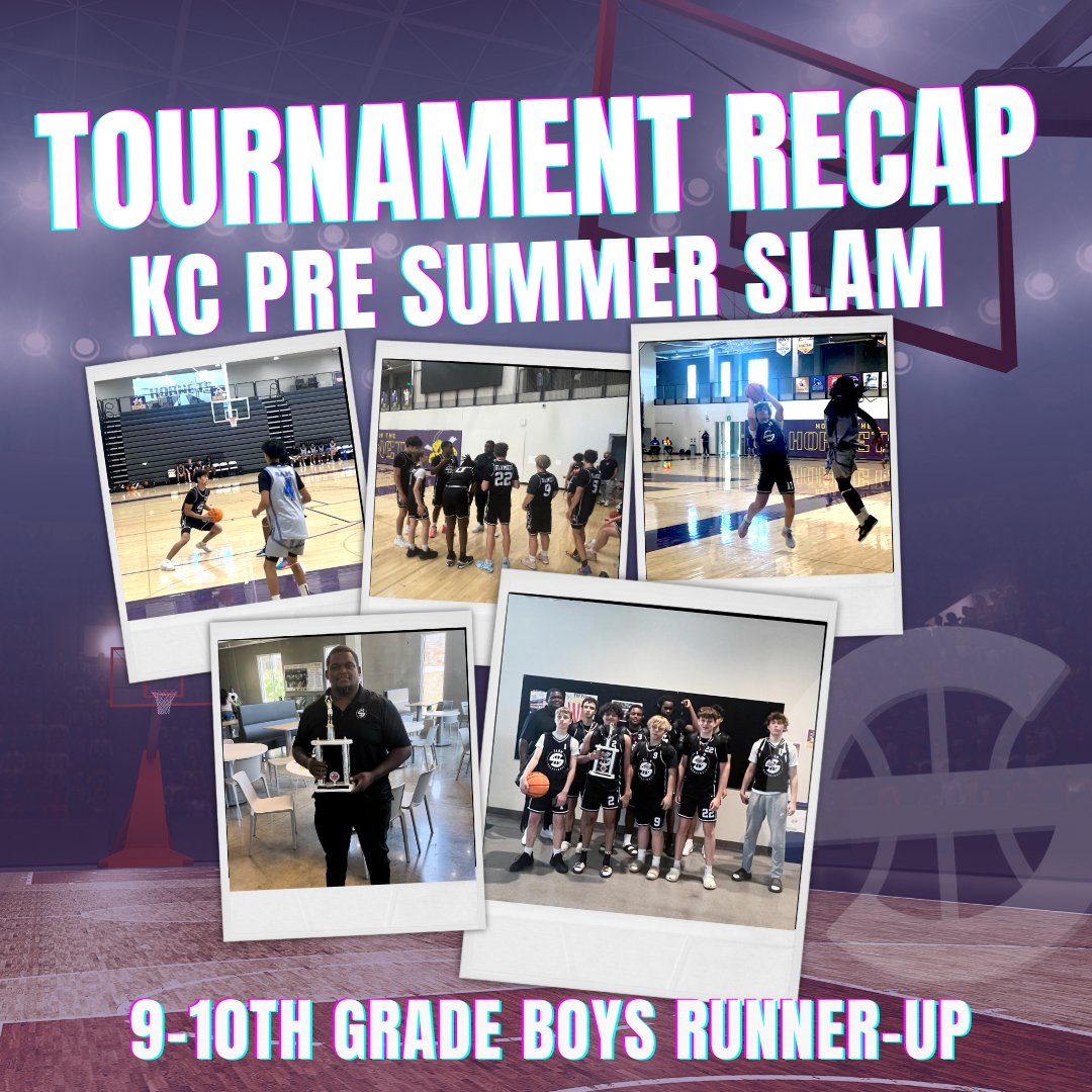 Congrats to our 9th-10th grade boys' team and Head Coach Tommy McElroy on their runner-up performance in the Pre-Summer Slam in Kansas City this weekend. #Slamily