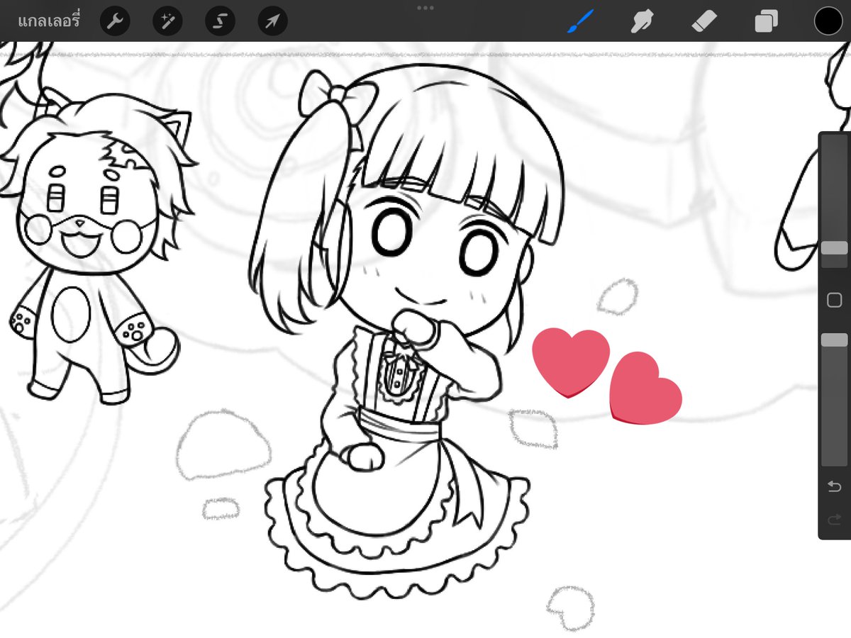 เอางานค้างมาแฮป— ครั้งแรกที่ได้วาดน้อน 🎂🌸🤲