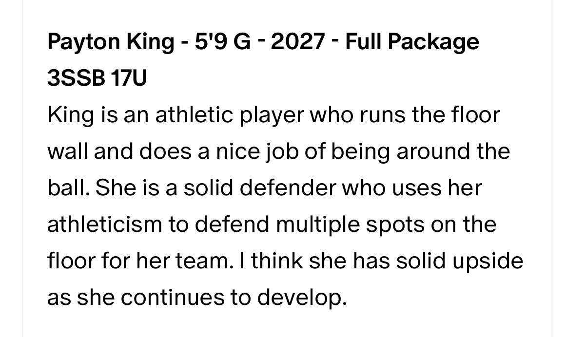Payton King (@paytonking27_) on Twitter photo I’d like to thank <a href="/MasonHAsher/">Mason Asher</a> for the write up
<a href="/FullPackageGrls/">Full Package Athletics 3SSB Girls</a> <a href="/ETHSports/">Evanston Athletics</a>
#backtowork I’d like to thank <a href="/MasonHAsher/">Mason Asher</a> for the write up
<a href="/FullPackageGrls/">Full Package Athletics 3SSB Girls</a> <a href="/ETHSports/">Evanston Athletics</a>
#backtowork