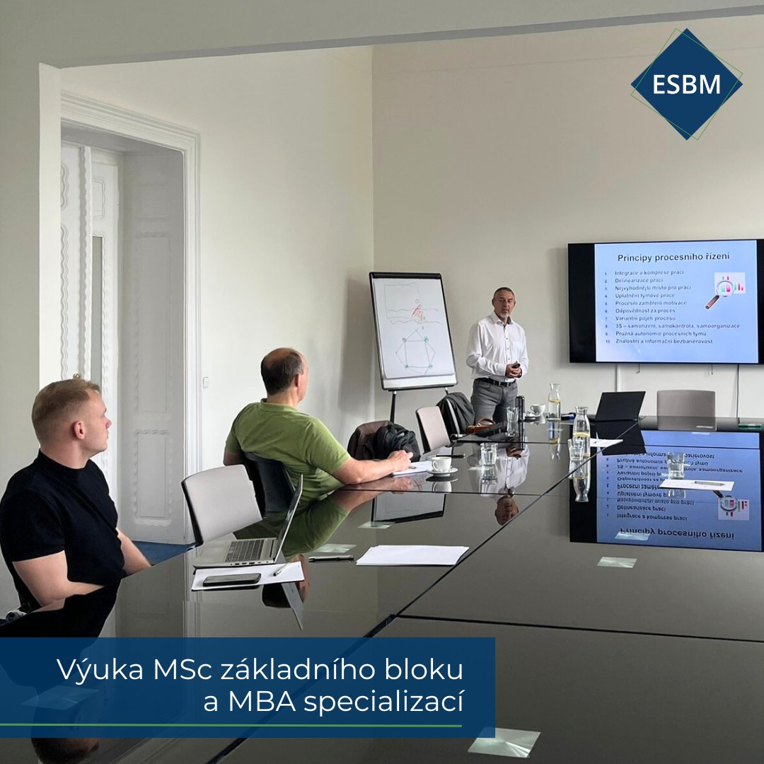 ESBM_MBA's tweet photo. 📚 V sobotu 17. 5. proběhla další výuka na @ESBM_MBA.
Studenti MSc absolvovali základní blok, zatímco posluchači MBA se věnovali specializacím. Děkujeme všem lektorům i studentům za skvělou atmosféru a inspirativní den plný nových poznatků.
#ESBM #MBA #MSc #BusinessEducation https://t.co/m4DB1bpqFM