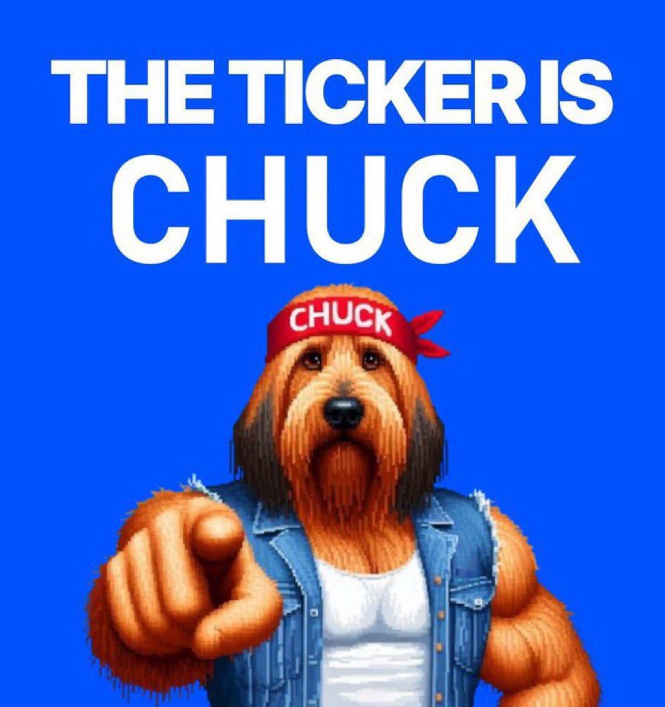 BM $CHUCK Fam

- 4% of CS Burnt 🔥
- Nearly 15K donated to dog charities 🐕
- Onchain Chuck-branded beer, energy drink and chocolate 🍺⚡️🍫

OG <a href="/base/">Base</a> meme coin. Much more to come…