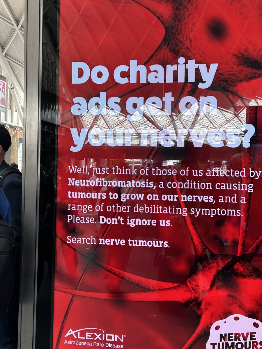 ShaneUK's tweet image. It’s Neurofibromatosis Awareness month. Just seen this at London Kings Cross. 

❤️ @NervetumoursUK