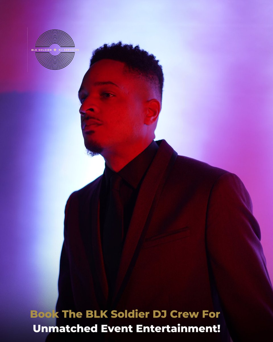 BLK Soldier DJ Services offers more than just a DJ; we provide a dedicated crew for your event's success. From DJ BLK Soldier to our skilled MCs and lighting experts, we craft unforgettable experiences. Book now! 🔗 blksoldier.com #ProtectTheVibe #BLKSoldierDJ