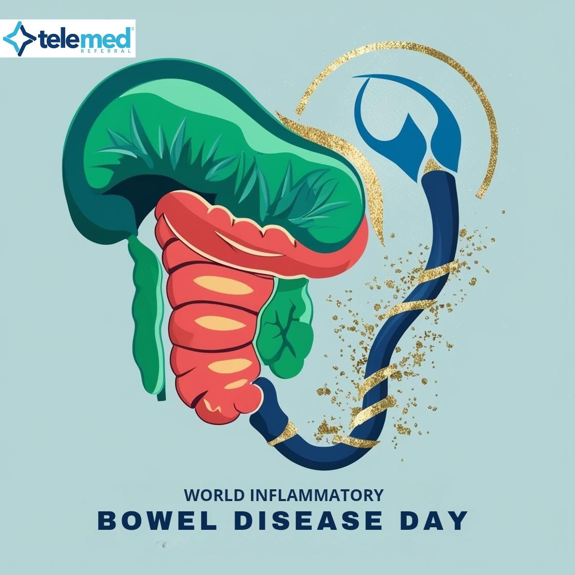 TelemedReferral's tweet photo. #WorldIBDDay #DoctorsForIBD #IBDAwareness #HealthcareHeroes https://t.co/lJgsvl4WqJ