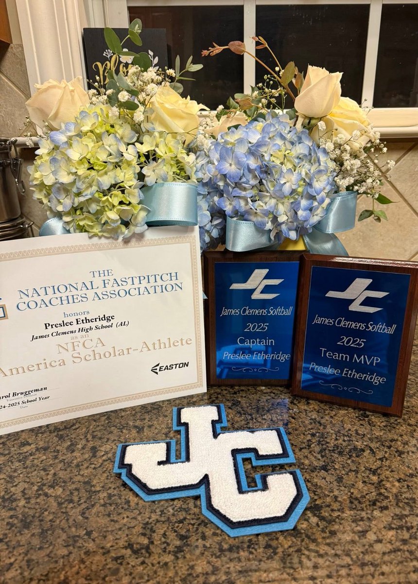 Preslee Etheridge (@pres_etheridge) on Twitter photo I was honored to be voted a Team Captain and Team MVP by my teammates. I also received the NFCA Scholar Athlete Award. I learned alot during my freshman season. Looking forward to continuing to grow as a person and a player.
<a href="/JCJetsSoftball/">JCHS Softball</a> I was honored to be voted a Team Captain and Team MVP by my teammates. I also received the NFCA Scholar Athlete Award. I learned alot during my freshman season. Looking forward to continuing to grow as a person and a player.
<a href="/JCJetsSoftball/">JCHS Softball</a>