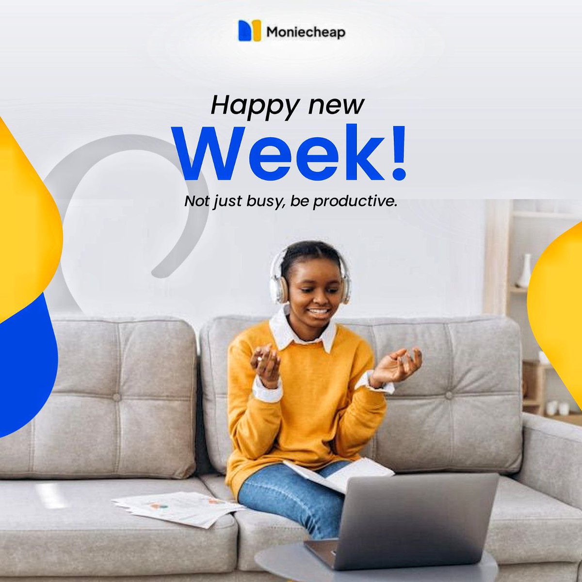 moniecheap's tweet photo. Happy New Week, Smart Spenders!
Moniecheap makes your week easier with fast airtime, bills &amp; more right from one smooth app.
Even on FREE DATA mode, we’ve got you.
Keep transacting, keep winning.
#StayActiveWithMoniecheap
 #MakeEveryNairaWork https://t.co/0OW3PJcCAN