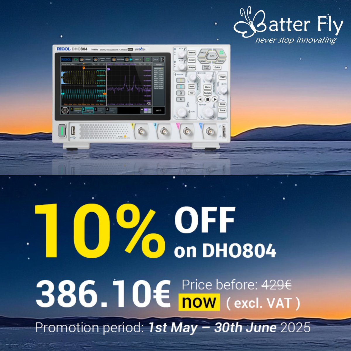 BatterFly2002's tweet photo. Enjoy 10% OFF and immediate delivery of the RIGOL DHO804 https://t.co/YHzqCRZnzA https://t.co/9vZKiS1PLo