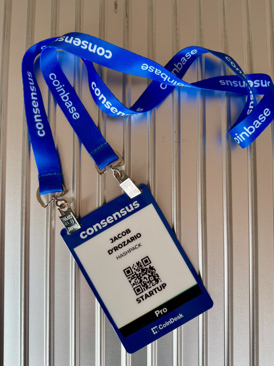 Jacob D’Rozario (@jacobdrozario) on Twitter photo Consensus was a blast this year!
Huge shoutout to <a href="/TMCC_Patches/">patches.hbar</a> and <a href="/leemonbaird/">Leemon Baird</a> for some of the best sessions of the week. Massive presence from <a href="/hedera/">Hedera</a> and the vibes were super bullish.
Key themes:
🤖 AI x Web3 convergence
🇺🇸 Rise of the American crypto narrative
🌍 Global Consensus was a blast this year!
Huge shoutout to <a href="/TMCC_Patches/">patches.hbar</a> and <a href="/leemonbaird/">Leemon Baird</a> for some of the best sessions of the week. Massive presence from <a href="/hedera/">Hedera</a> and the vibes were super bullish.
Key themes:
🤖 AI x Web3 convergence
🇺🇸 Rise of the American crypto narrative
🌍 Global