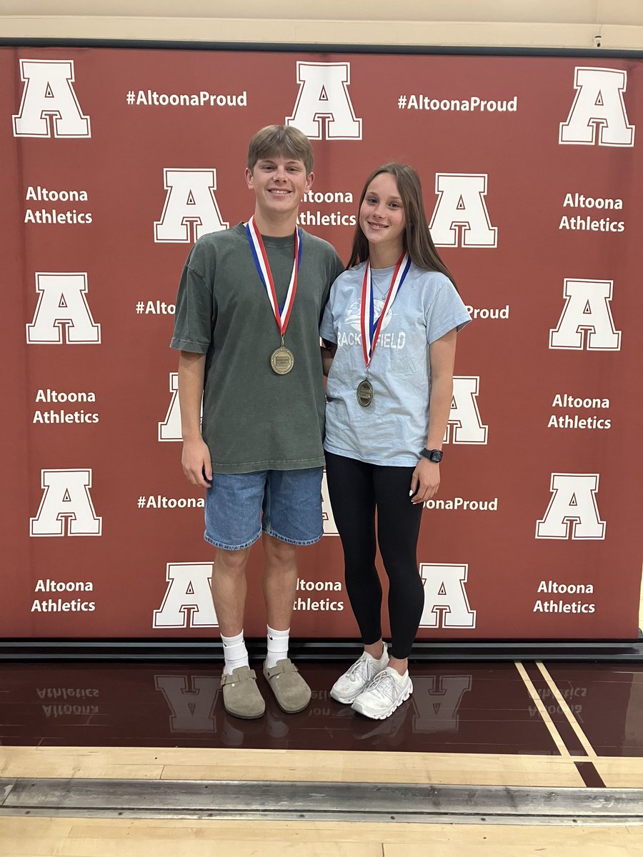 Congrats to Mary Stoltz and Trevor Wilson on being awarded the District 6 Dean Rossi Sportsmanship scholarship and award!   Awesome young people.   <a href="/altoonatrack/">AltoonaTrack&Field</a> <a href="/AASDSuper/">AASD Superintendent</a> <a href="/AAHSStuCouncil/">AAHS StudentCouncil</a> <a href="/altoonastrength/">Altoona Speed and Strength</a> <a href="/AltoonaEcho/">Altoona High School Mountain Echo</a> #AltoonaProud