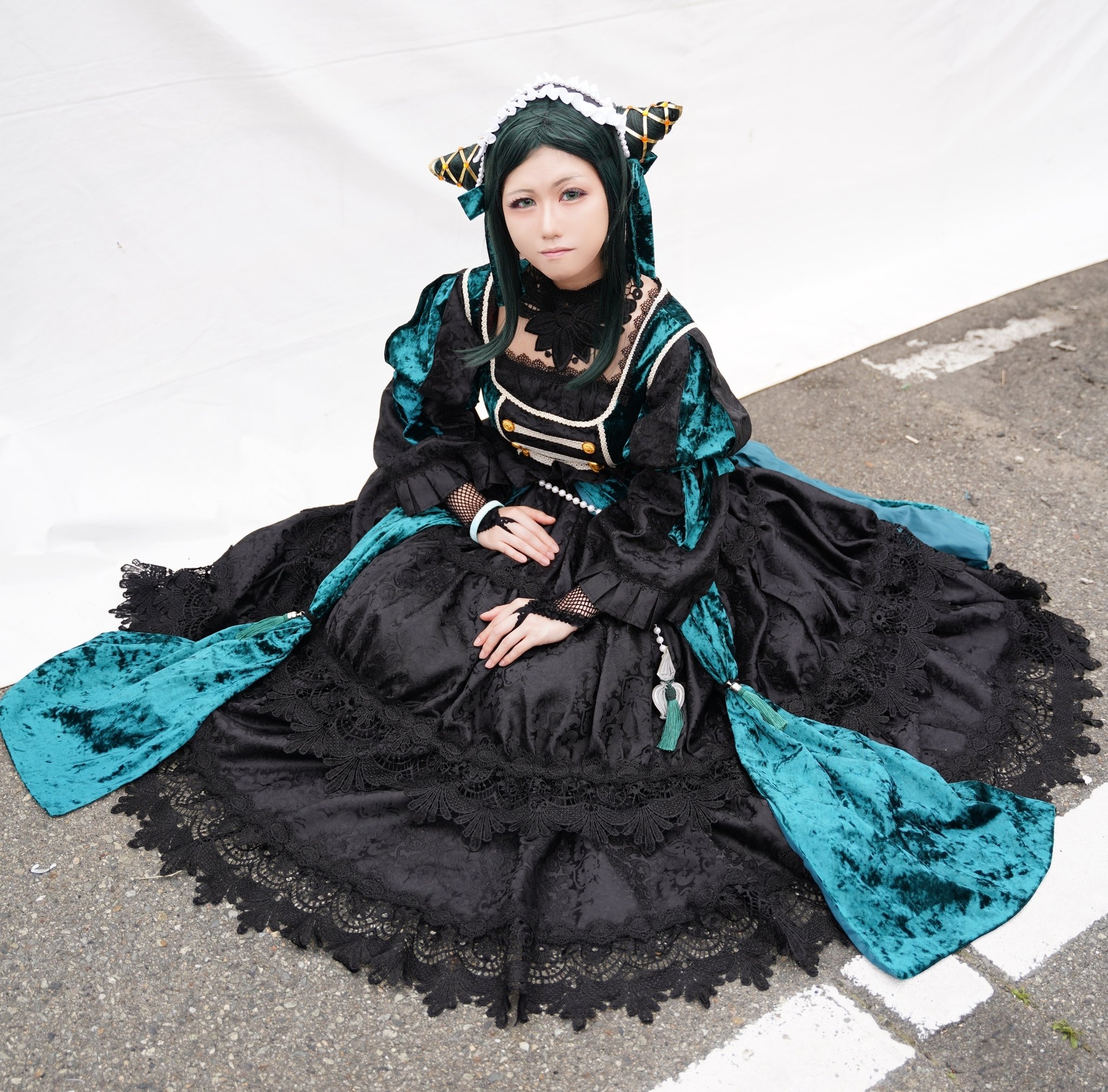 ジークリンデ・サリヴァン ウィッグ コスプレ 黒執事 ヘッドドレス